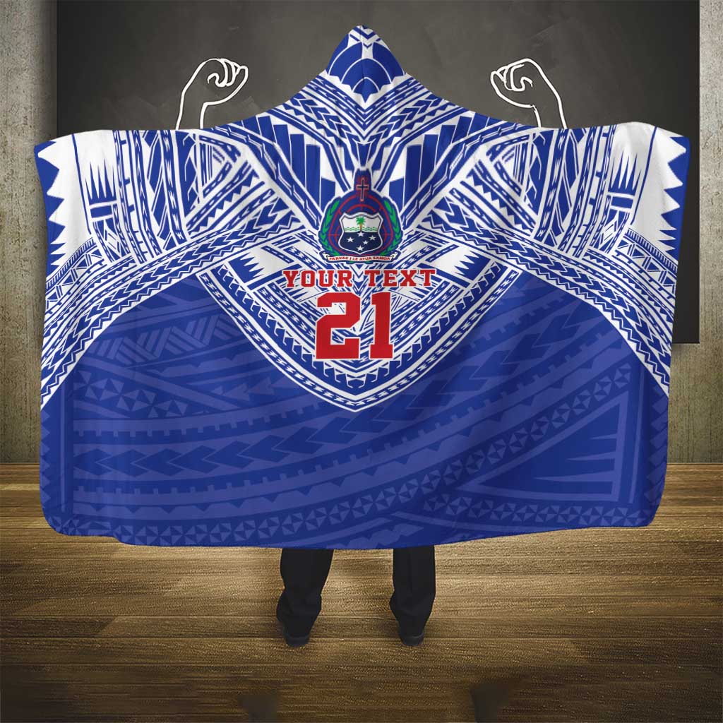 Manu Samoa Pacific Samoa Rugby Custom Hooded Blanket Polynesian Pattern LT9 - Polynesian Pride