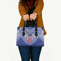 Manu Samoa Pacific Samoa Rugby Custom Leather Bag Polynesian Pattern - Polynesian Pride
