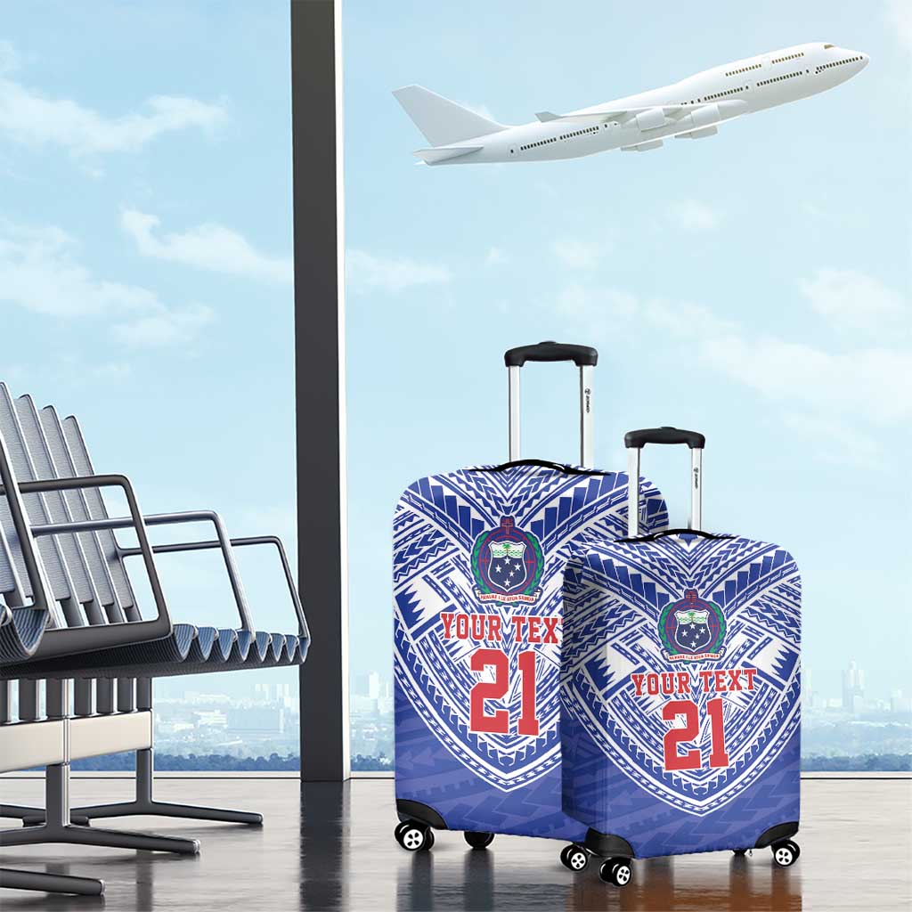 Manu Samoa Pacific Samoa Rugby Custom Luggage Cover Polynesian Pattern