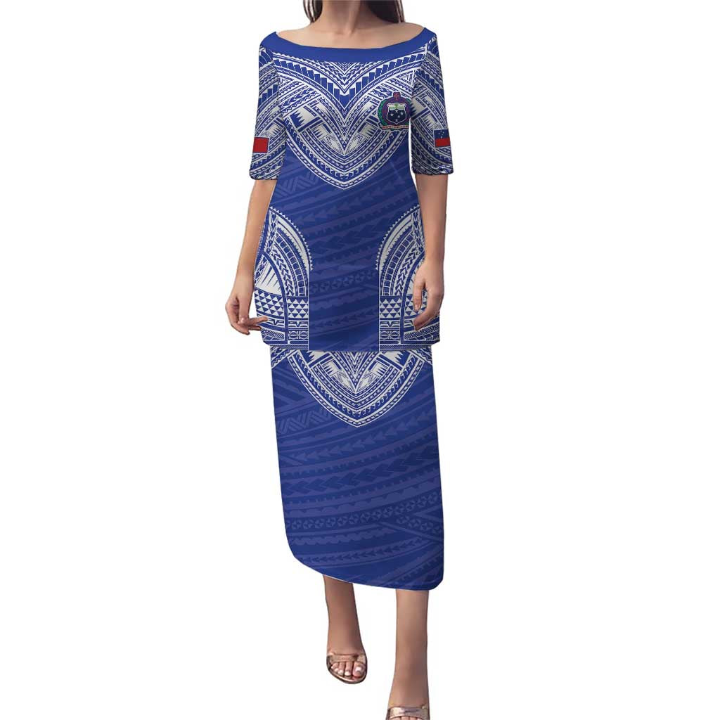 Manu Samoa Pacific Samoa Rugby Custom Puletasi Polynesian Pattern