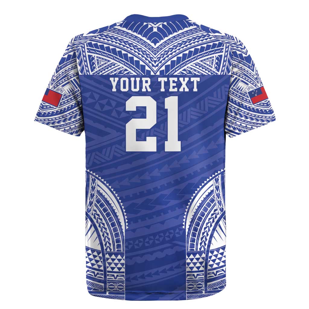 Manu Samoa Pacific Samoa Rugby Custom Rugby Jersey Polynesian Pattern