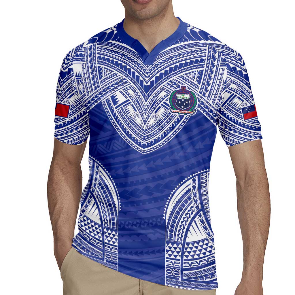 Manu Samoa Pacific Samoa Rugby Custom Rugby Jersey Polynesian Pattern