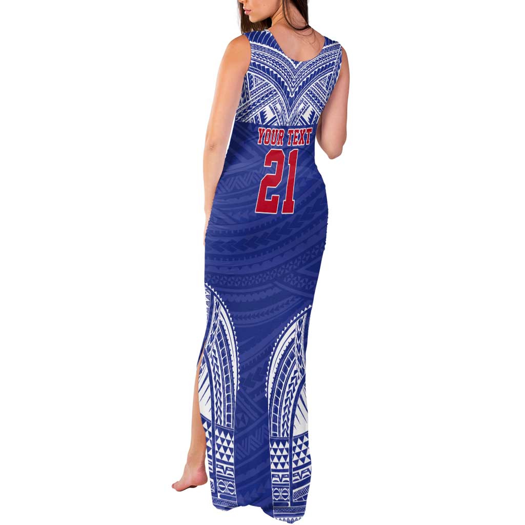 Manu Samoa Pacific Samoa Rugby Custom Tank Maxi Dress Polynesian Pattern LT9 - Polynesian Pride