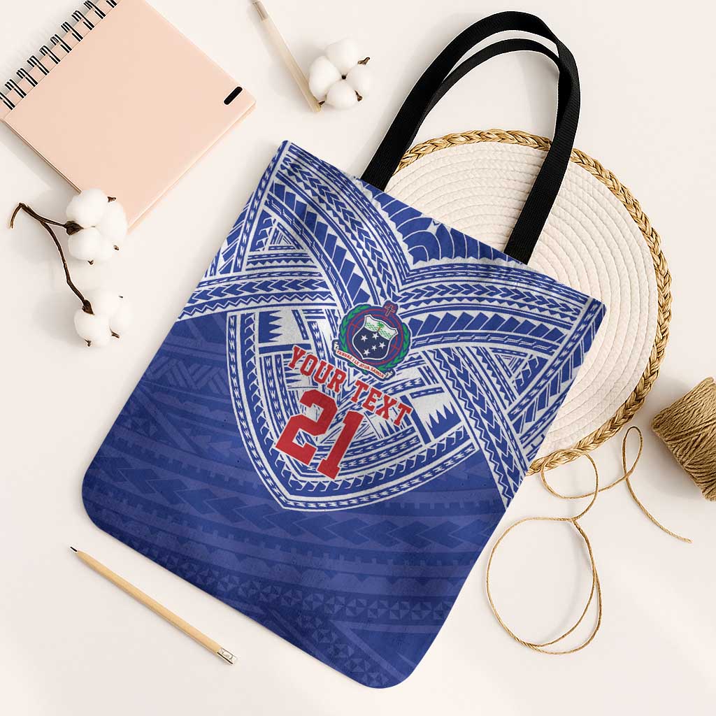 Manu Samoa Pacific Samoa Rugby Custom Tote Bag Polynesian Pattern - Polynesian Pride