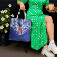 Manu Samoa Pacific Samoa Rugby Custom Tote Bag Polynesian Pattern - Polynesian Pride