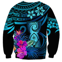 Polynesian Guam Sweatshirt With Latte Stone Happy Liberation Day LT9 - Polynesian Pride