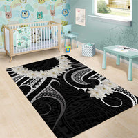 White Sunday Tokelau Gardenia Thunbergia Area Rug Fakamalo Atu Kia Te Koutou Uma LT9 - Polynesian Pride