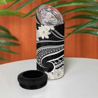 White Sunday Tokelau Gardenia Thunbergia 4 in 1 Can Cooler Tumbler Fakamalo Atu Kia Te Koutou Uma LT9 - Polynesian Pride