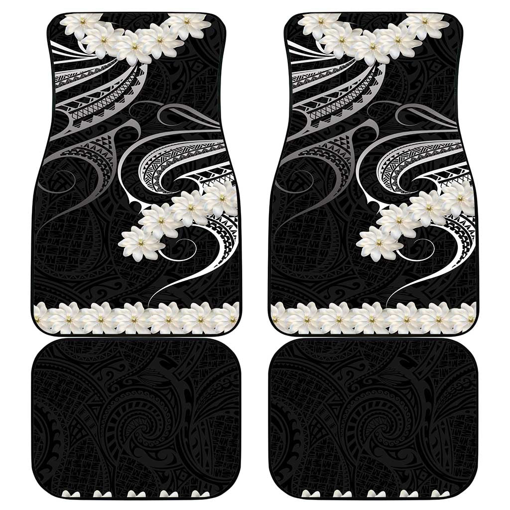 White Sunday Tokelau Gardenia Thunbergia Car Mats Fakamalo Atu Kia Te Koutou Uma LT9 - Polynesian Pride