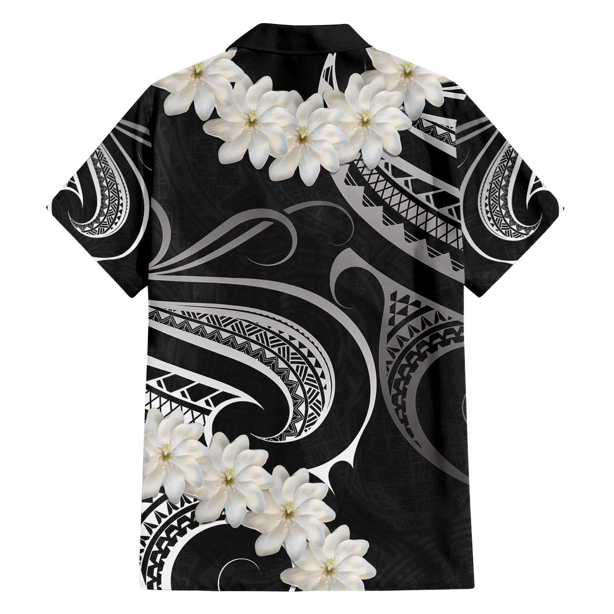 White Sunday Tokelau Gardenia Thunbergia Family Matching Puletasi and Hawaiian Shirt Fakamalo Atu Kia Te Koutou Uma LT9 - Polynesian Pride