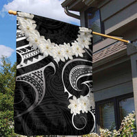 White Sunday Tokelau Gardenia Thunbergia Garden Flag Fakamalo Atu Kia Te Koutou Uma LT9 - Polynesian Pride