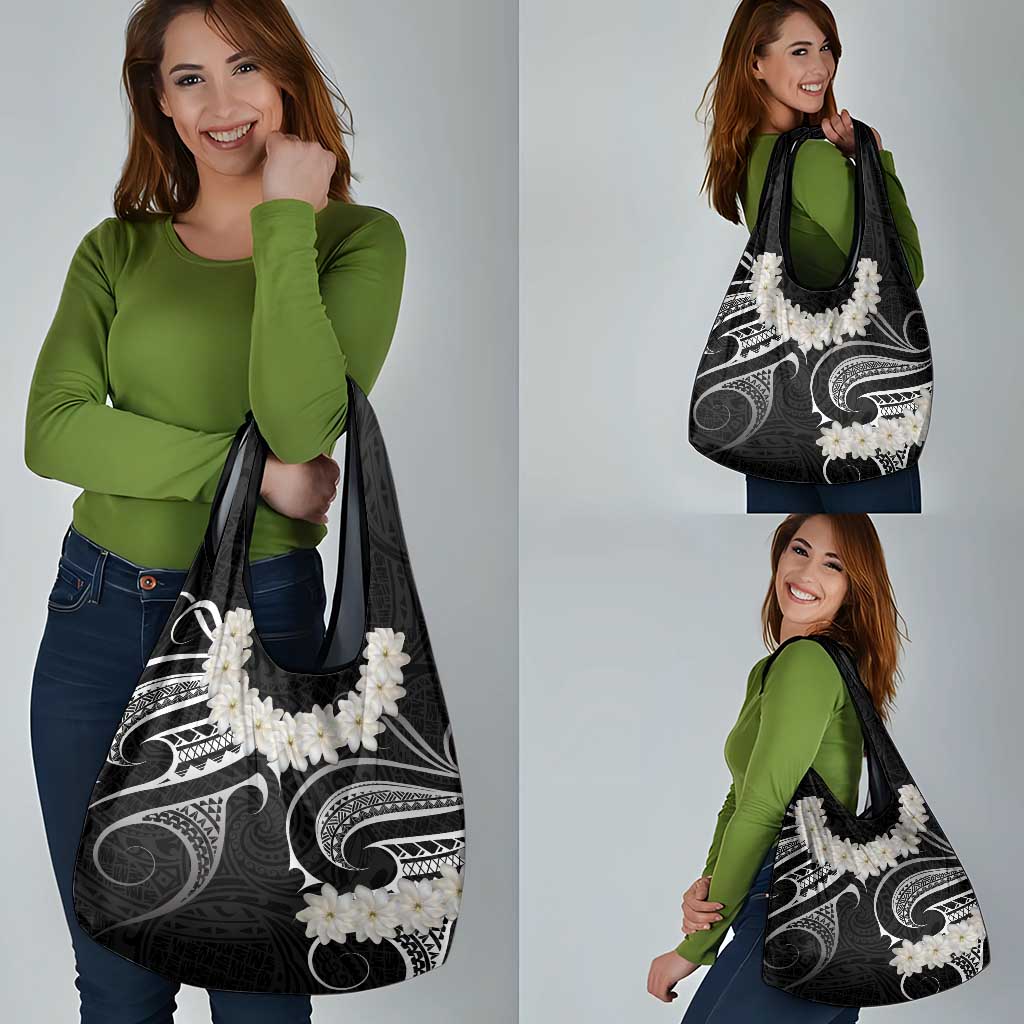 White Sunday Tokelau Gardenia Thunbergia Grocery Bag Fakamalo Atu Kia Te Koutou Uma LT9 - Polynesian Pride