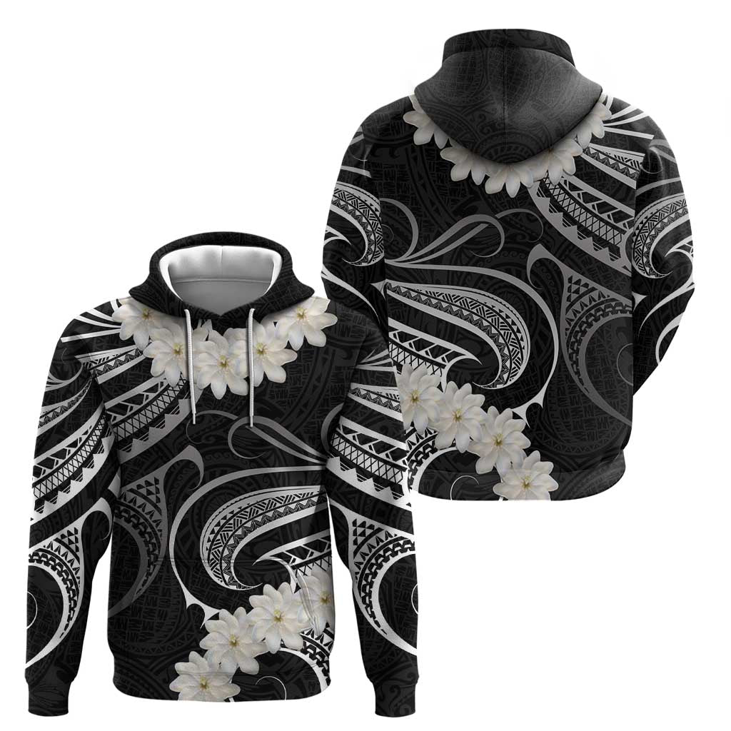 White Sunday Tokelau Gardenia Thunbergia Hoodie Fakamalo Atu Kia Te Koutou Uma LT9 - Polynesian Pride