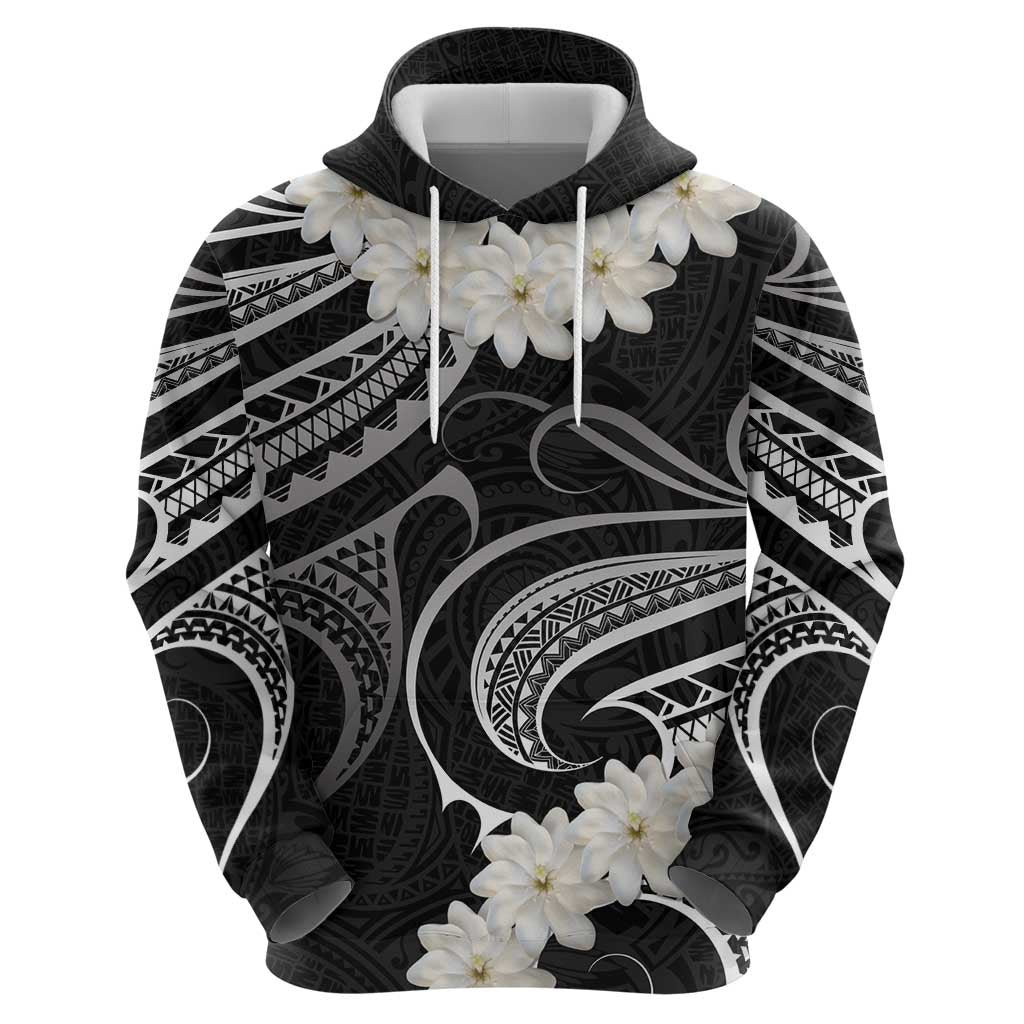 White Sunday Tokelau Gardenia Thunbergia Hoodie Fakamalo Atu Kia Te Koutou Uma LT9 - Polynesian Pride
