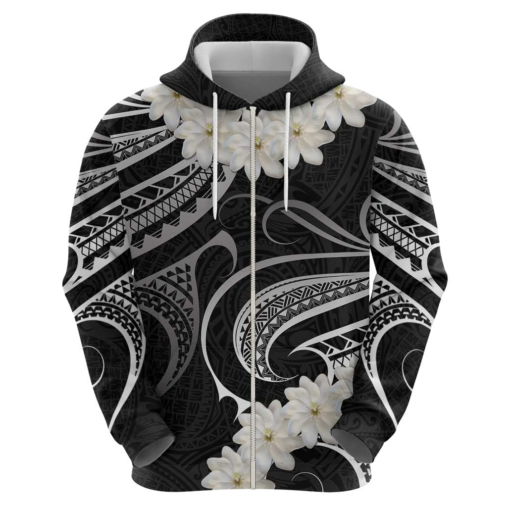 White Sunday Tokelau Gardenia Thunbergia Hoodie Fakamalo Atu Kia Te Koutou Uma LT9 - Polynesian Pride