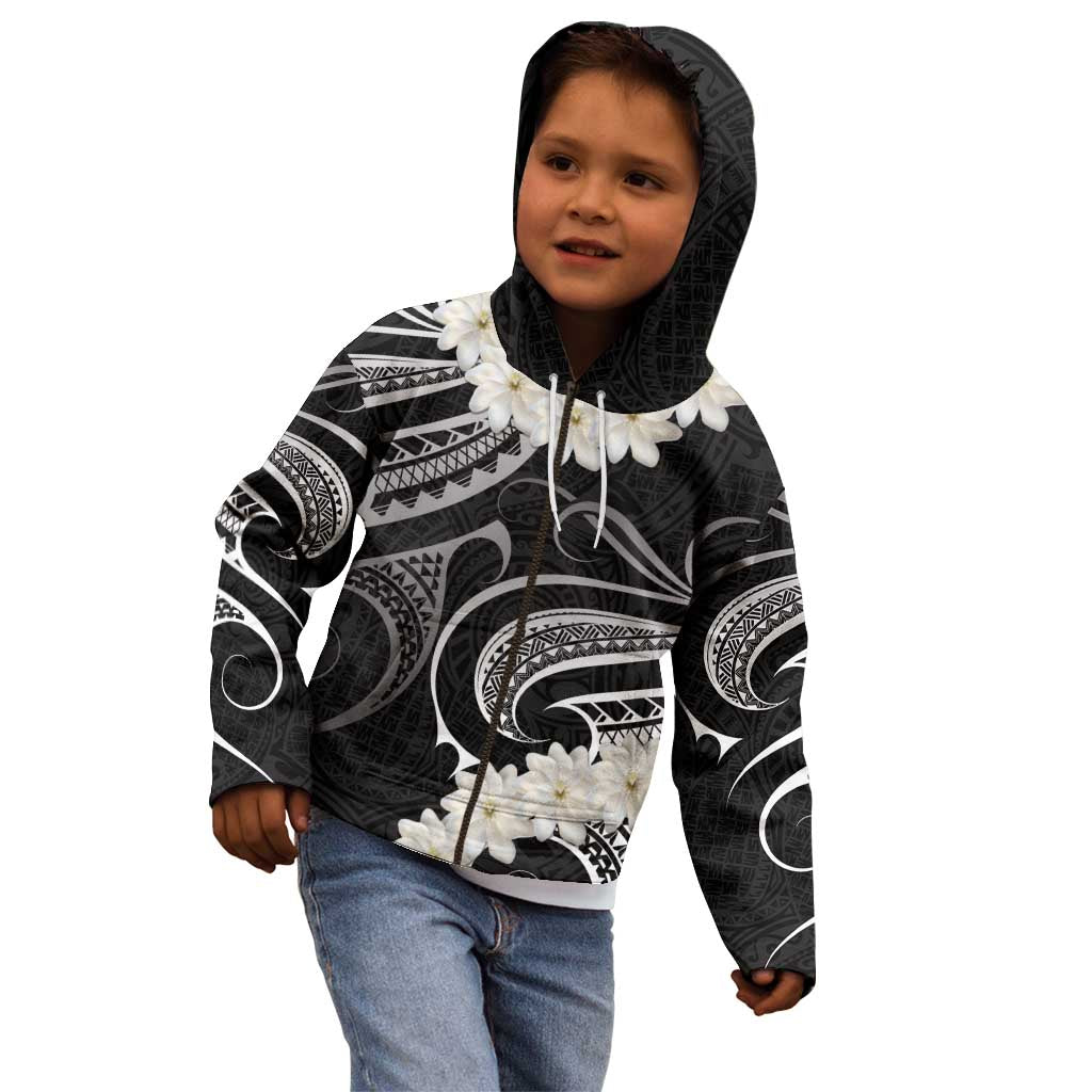 White Sunday Tokelau Gardenia Thunbergia Kid Hoodie Fakamalo Atu Kia Te Koutou Uma LT9 - Polynesian Pride