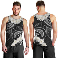 White Sunday Tokelau Gardenia Thunbergia Men Tank Top Fakamalo Atu Kia Te Koutou Uma LT9 - Polynesian Pride