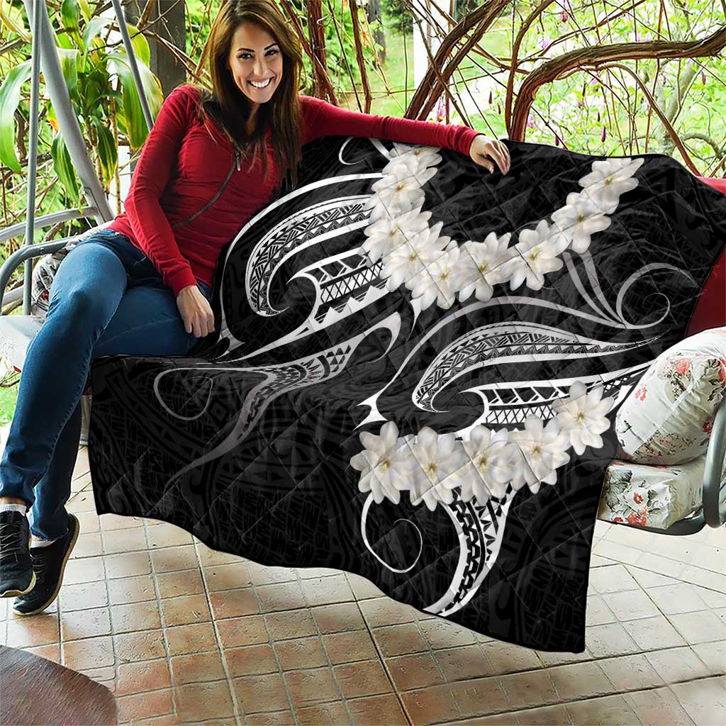 White Sunday Tokelau Gardenia Thunbergia Quilt Fakamalo Atu Kia Te Koutou Uma LT9 - Polynesian Pride