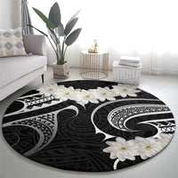White Sunday Tokelau Gardenia Thunbergia Round Carpet Fakamalo Atu Kia Te Koutou Uma LT9 - Polynesian Pride