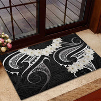 White Sunday Tokelau Gardenia Thunbergia Rubber Doormat Fakamalo Atu Kia Te Koutou Uma LT9 - Polynesian Pride
