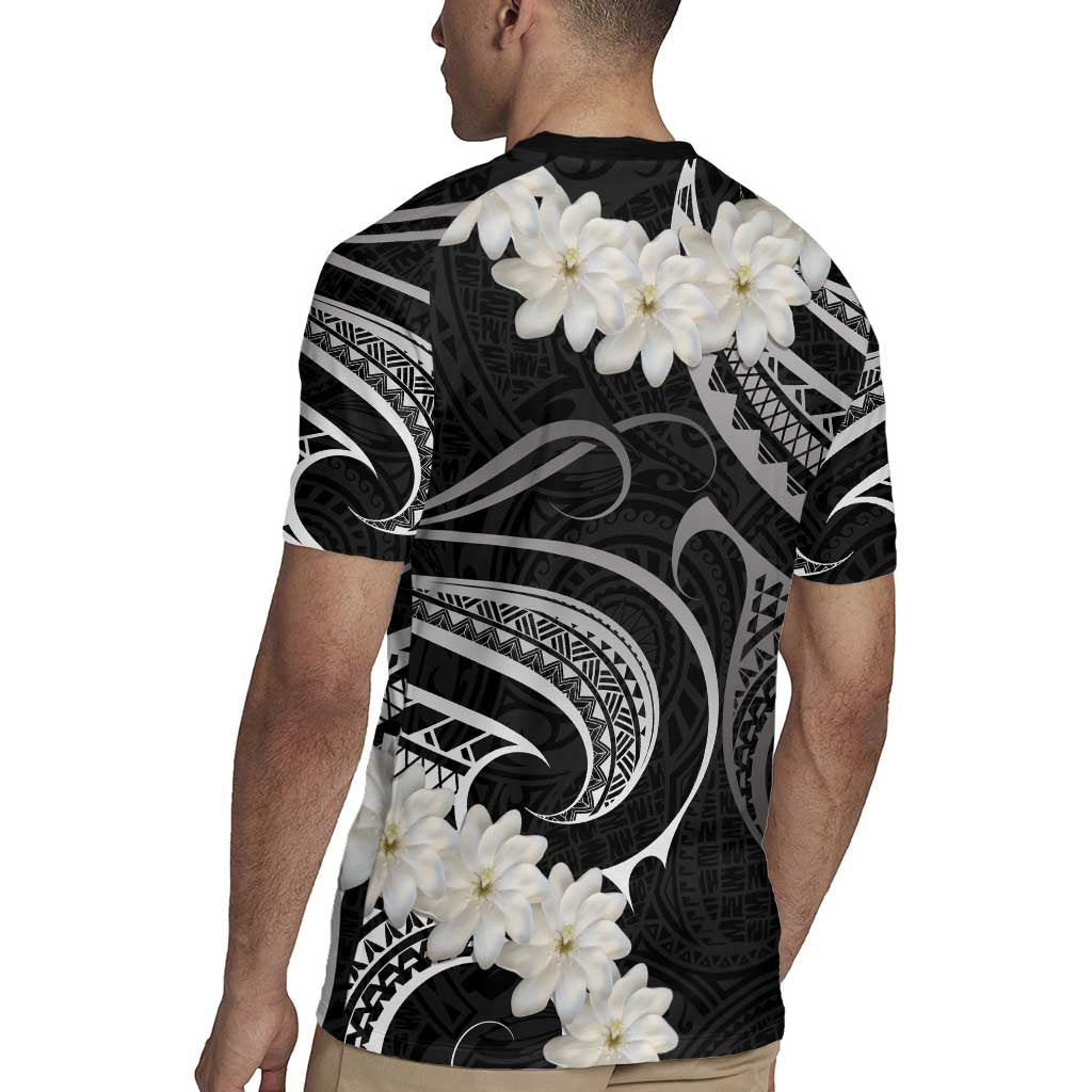 White Sunday Tokelau Gardenia Thunbergia Rugby Jersey Fakamalo Atu Kia Te Koutou Uma LT9 - Polynesian Pride