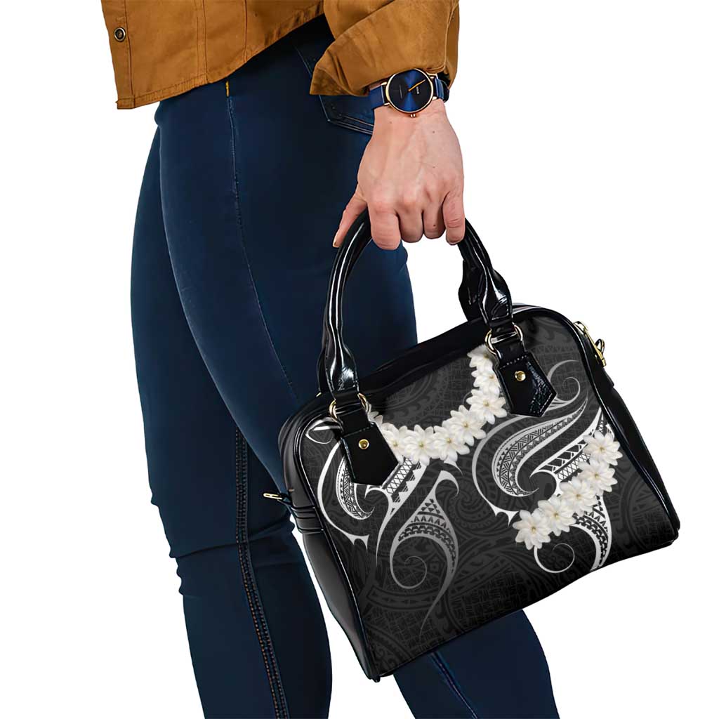 White Sunday Tokelau Gardenia Thunbergia Shoulder Handbag Fakamalo Atu Kia Te Koutou Uma LT9 - Polynesian Pride