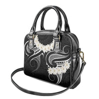 White Sunday Tokelau Gardenia Thunbergia Shoulder Handbag Fakamalo Atu Kia Te Koutou Uma LT9 - Polynesian Pride