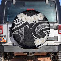 White Sunday Tokelau Gardenia Thunbergia Spare Tire Cover Fakamalo Atu Kia Te Koutou Uma LT9 Black - Polynesian Pride