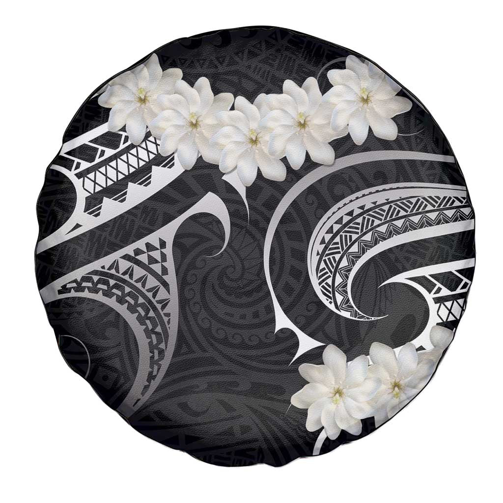White Sunday Tokelau Gardenia Thunbergia Spare Tire Cover Fakamalo Atu Kia Te Koutou Uma LT9 - Polynesian Pride