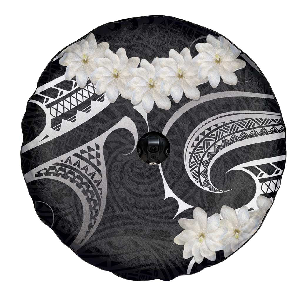 White Sunday Tokelau Gardenia Thunbergia Spare Tire Cover Fakamalo Atu Kia Te Koutou Uma LT9 - Polynesian Pride
