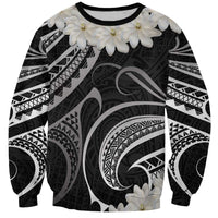 White Sunday Tokelau Gardenia Thunbergia Sweatshirt Fakamalo Atu Kia Te Koutou Uma LT9 Unisex Black - Polynesian Pride