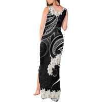 White Sunday Tokelau Gardenia Thunbergia Tank Maxi Dress Fakamalo Atu Kia Te Koutou Uma LT9 - Polynesian Pride