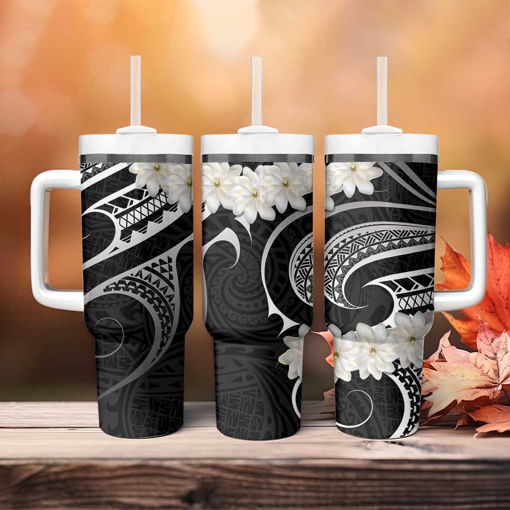 White Sunday Tokelau Gardenia Thunbergia Tumbler With Handle Fakamalo Atu Kia Te Koutou Uma