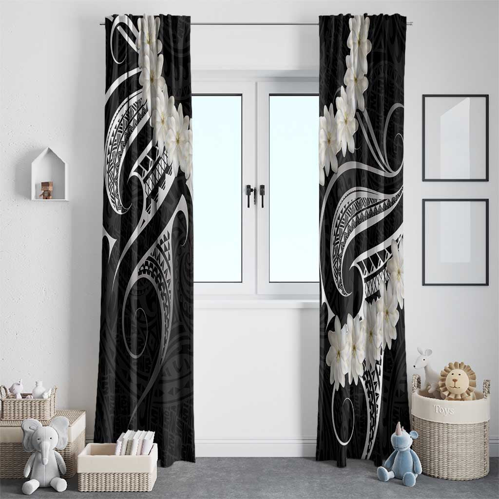 White Sunday Tokelau Gardenia Thunbergia Window Curtain Fakamalo Atu Kia Te Koutou Uma LT9 - Polynesian Pride