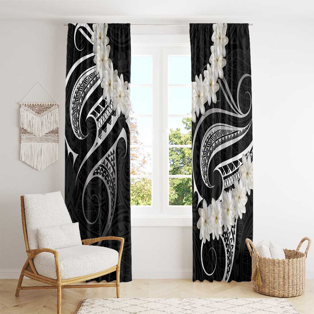 White Sunday Tokelau Gardenia Thunbergia Window Curtain Fakamalo Atu Kia Te Koutou Uma LT9 - Polynesian Pride