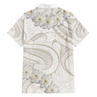 Tokelau Gardenia Thunbergia Family Matching Off Shoulder Maxi Dress and Hawaiian Shirt Polynesian Art Vibe LT9 - Polynesian Pride