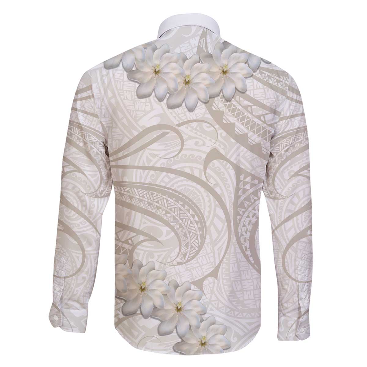 Tokelau Gardenia Thunbergia Family Matching Puletasi and Hawaiian Shirt Polynesian Art Vibe LT9 - Polynesian Pride