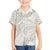 Tokelau Gardenia Thunbergia Kid Hawaiian Shirt Black Polynesian Art Vibe