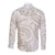 Tokelau Gardenia Thunbergia Long Sleeve Button Shirt Black Polynesian Art Vibe