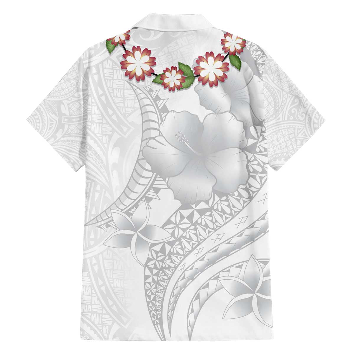 Manuia le Aso Sa o Tamaiti Tonga Family Matching Puletasi and Hawaiian Shirt White Sunday Heilala Lei LT9 - Polynesian Pride