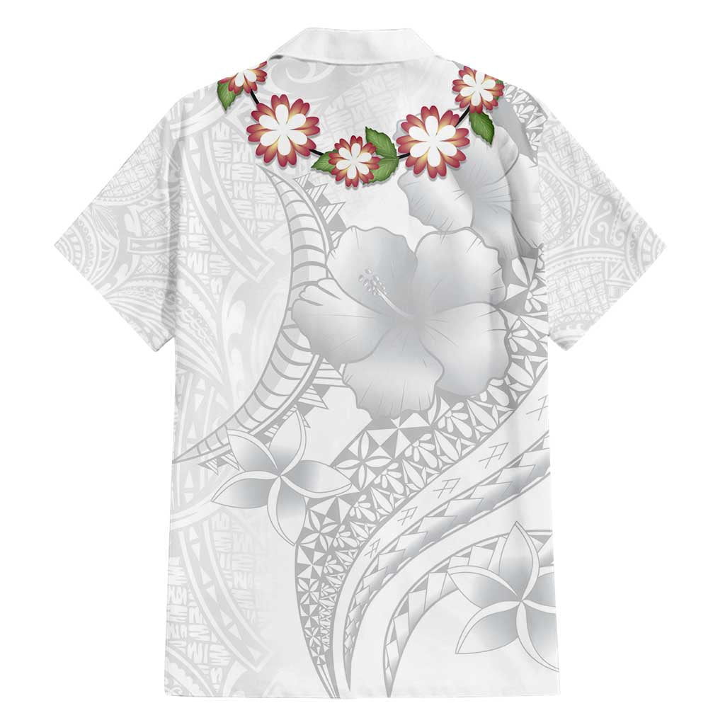 Manuia le Aso Sa o Tamaiti Tonga Family Matching Tank Maxi Dress and Hawaiian Shirt White Sunday Heilala Lei LT9 - Polynesian Pride