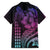 Hawaiian Sea Turtle Family Matching Tank Maxi Dress and Hawaiian Shirt Pink Hibiscus Flowers and Kakau Pattern