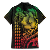 Hawaiian Sea Turtle Family Matching Mermaid Dress and Hawaiian Shirt Reggae Hibiscus Flowers and Kakau Pattern LT9 - Polynesian Pride