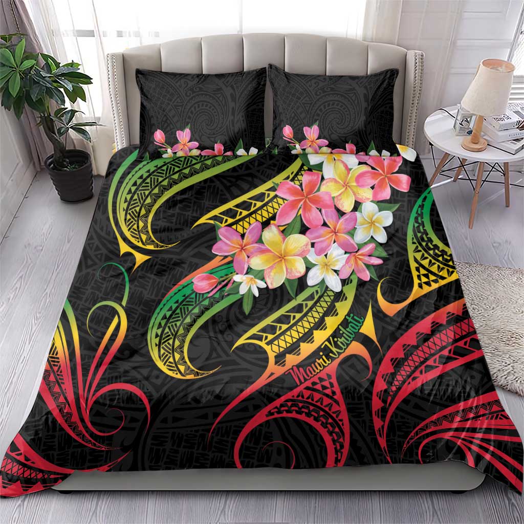 Kiribati Red Jasmine Mango Bedding Set Reggae Polynesian Art Vibe LT9 - Polynesian Pride