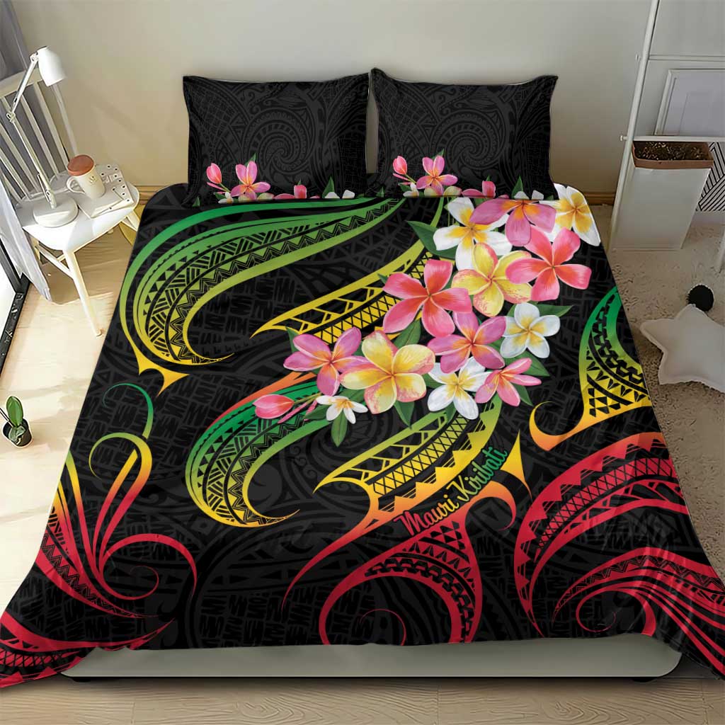 Kiribati Red Jasmine Mango Bedding Set Reggae Polynesian Art Vibe LT9 - Polynesian Pride