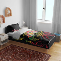Kiribati Red Jasmine Mango Bedding Set Reggae Polynesian Art Vibe LT9 - Polynesian Pride