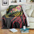 Kiribati Red Jasmine Mango Blanket Reggae Polynesian Art Vibe