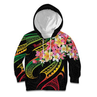 Kiribati Red Jasmine Mango Kid Hoodie Reggae Polynesian Art Vibe LT9 Hoodie Reggae - Polynesian Pride