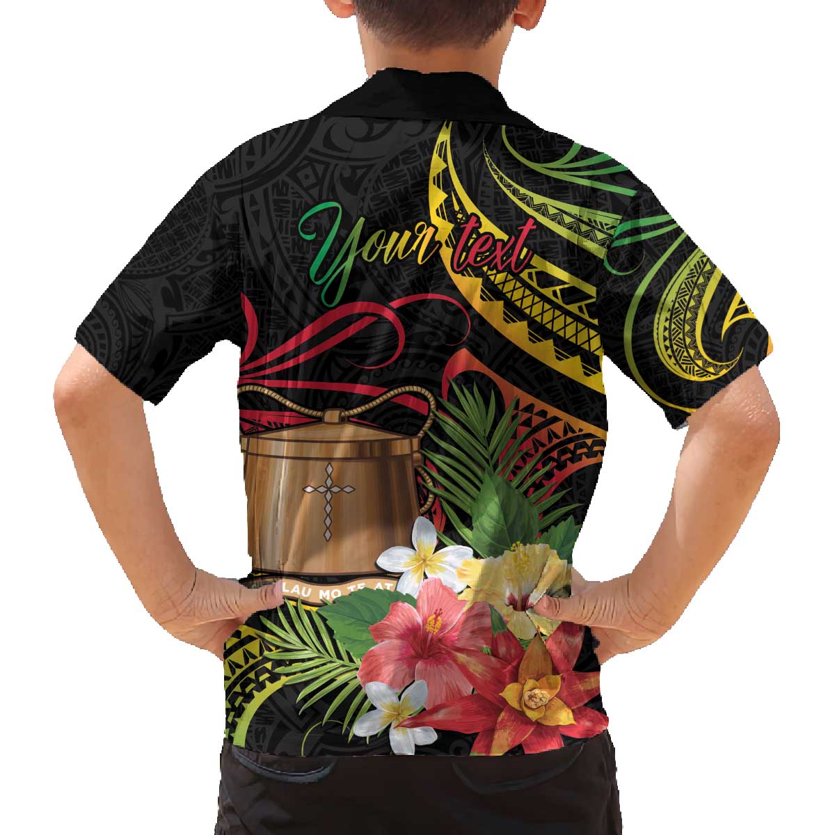 Personalised Tokelau Tropical Flowers Family Matching Puletasi and Hawaiian Shirt Reggae Polynesian Art Vibe LT9 - Polynesian Pride