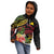 Personalised Tokelau Tropical Flowers Kid Hoodie Reggae Polynesian Art Vibe